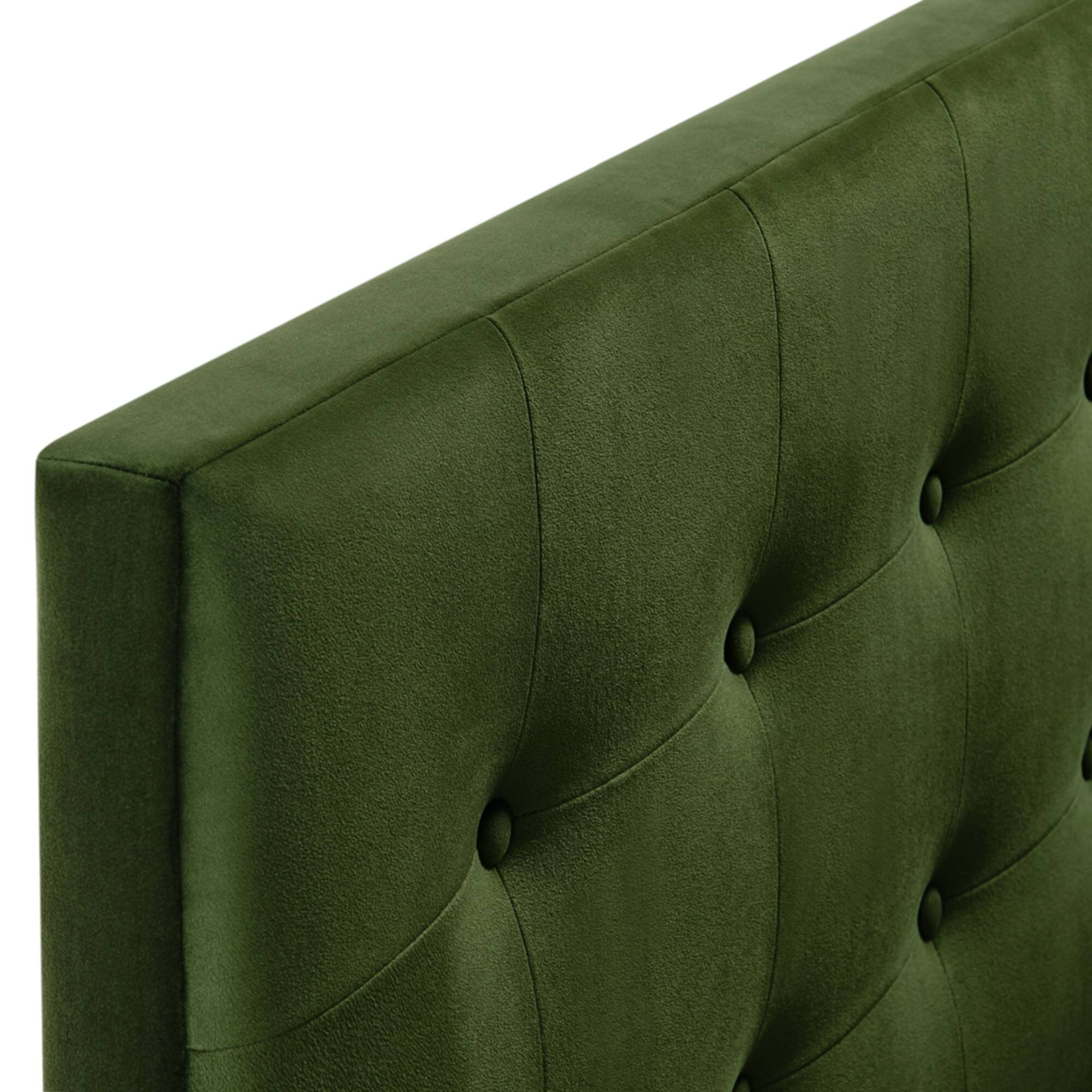 Alt View 4. Modway - Emily Stain-Resistant Performance Velvet Full Size Headboard - Moss Green.