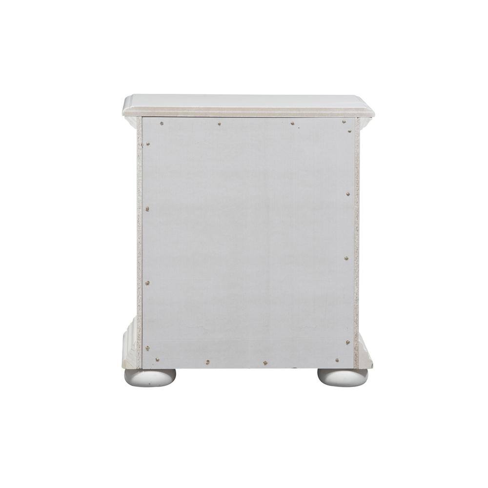 Left. Liberty Furniture Industries - Summer House 2 Drawer Night Stand in Oyster White - White.