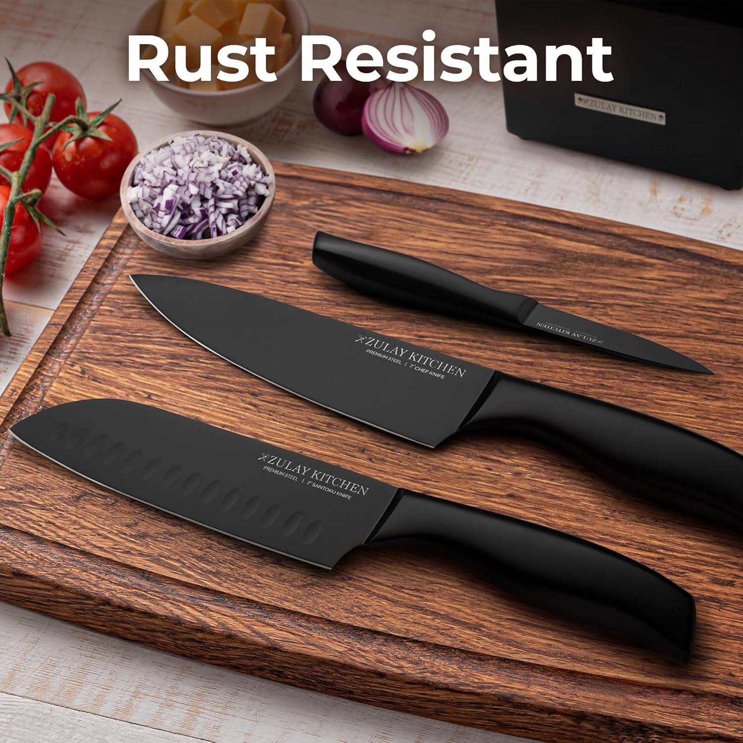Rust Resistant XZULAY KITCHEN PREMIUM STEEL KNIVES