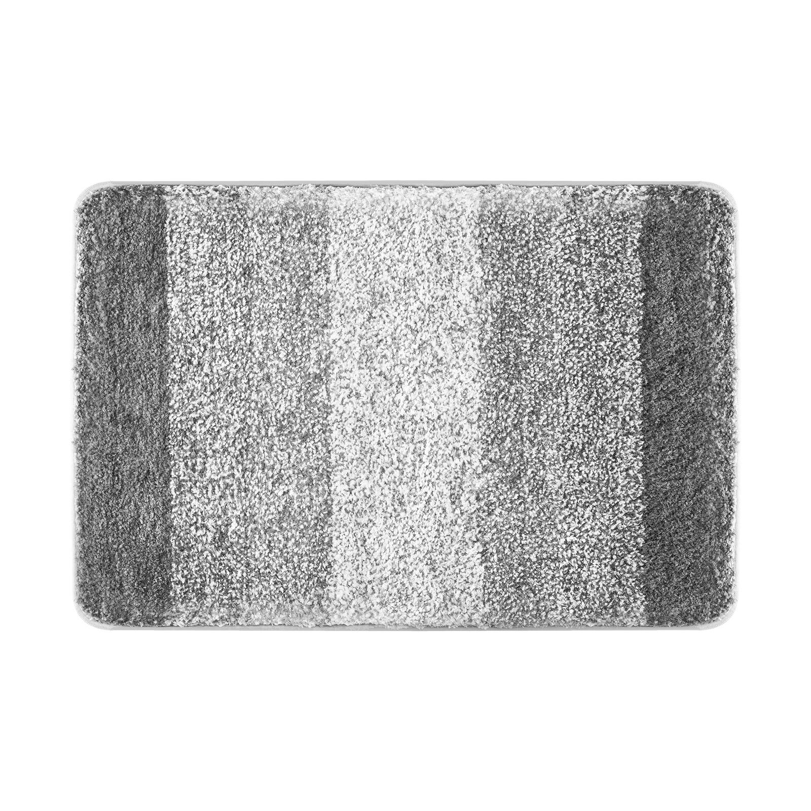 Front. VEVOR - Bathroom Rugs 36"x24" Bath Mat, Super Absorbent and Soft Microfiber Bathroom Mat with Non-Slip TPE Backing - Gray.