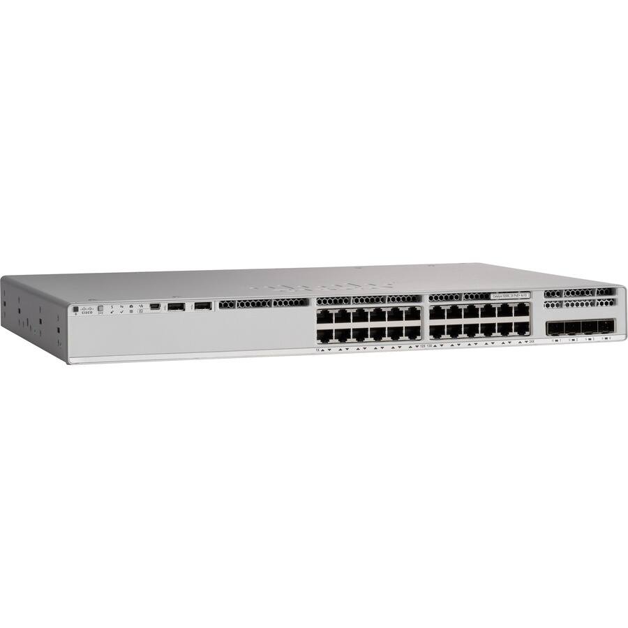 Alt View 1. Cisco Consumer Products - Cisco Catalyst C9200L-24P-4G Ethernet Switch - 24 Ports - Manageable - Gigabit Ethernet - 10/100/1000Base-T, 1000Base-X - Black.