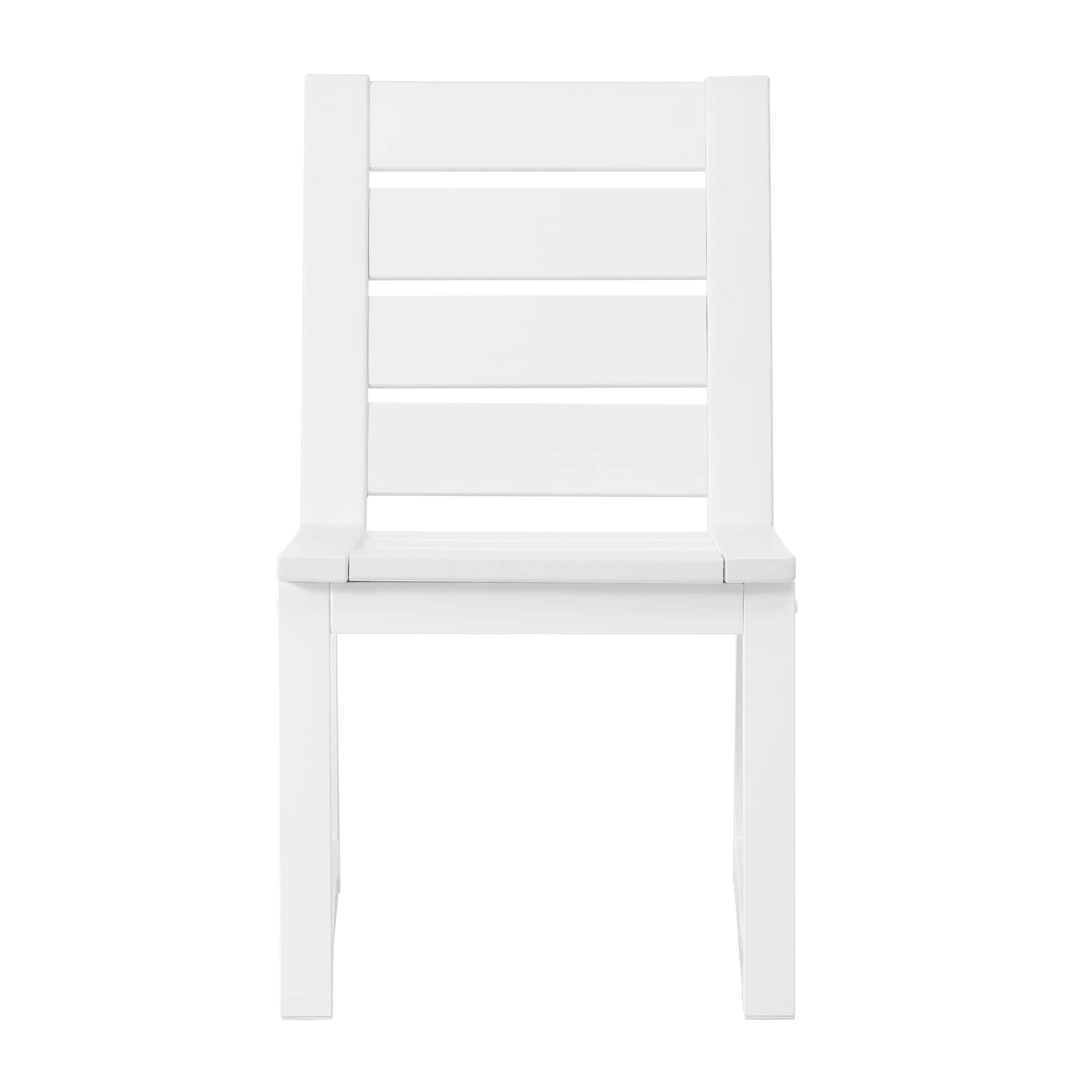 WestinTrends - Cape May HDPE Outdoor Patio Dining Side Chair - White