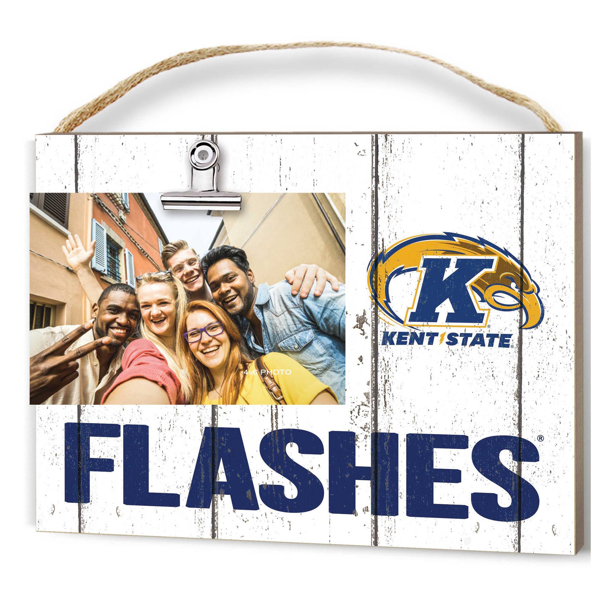 Jardine - Kent State Golden Flashes 8'' x 10'' Weathered Clip It Frame - White