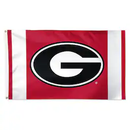 WinCraft - Georgia Bulldogs 3' x 5' Vertical Stripe Deluxe Single-Sided Flag - Multicolor