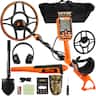 VEVOR - Waterproof Metal Detector, 12" Coil, Professional Rechargeable Gold Detector, 39-50 in Adjustable - Black; Orange