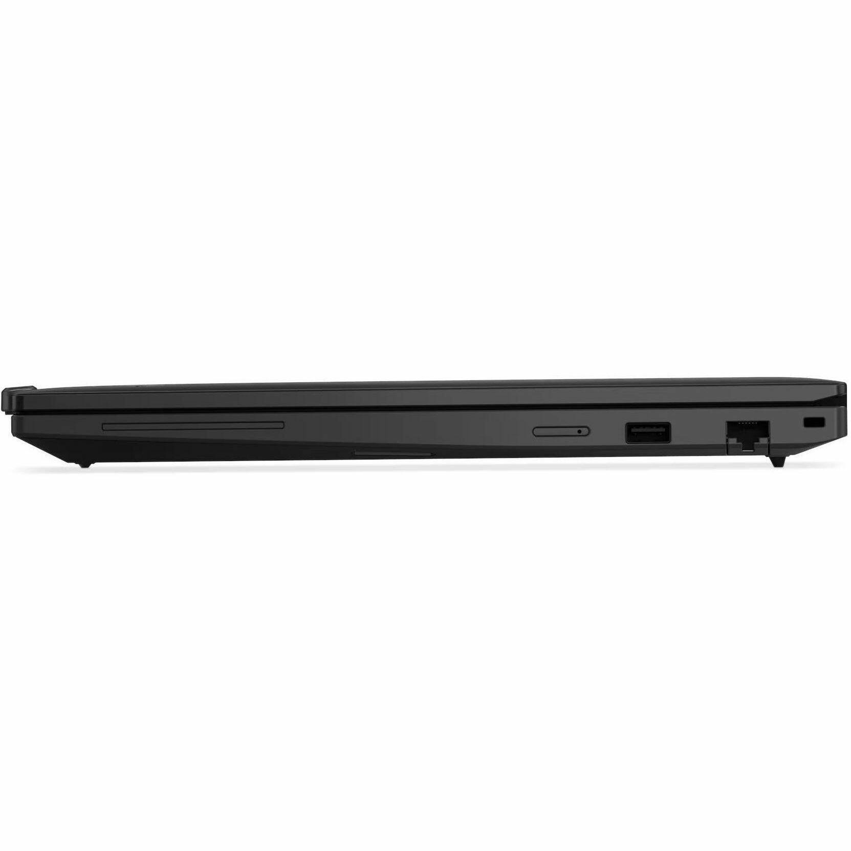 Left. Lenovo - Lenovo ThinkPad T16 Gen 4 22AW0065US 16" Touchscreen Copilot+ PC Notebook - Black.