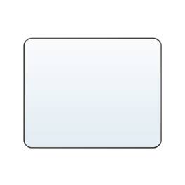 WELLFOR - 40 in. W. x 32 in. H Rectangular Aluminum Framed Wall-Mounted Bathroom Vanity Mirror - Matte Black
