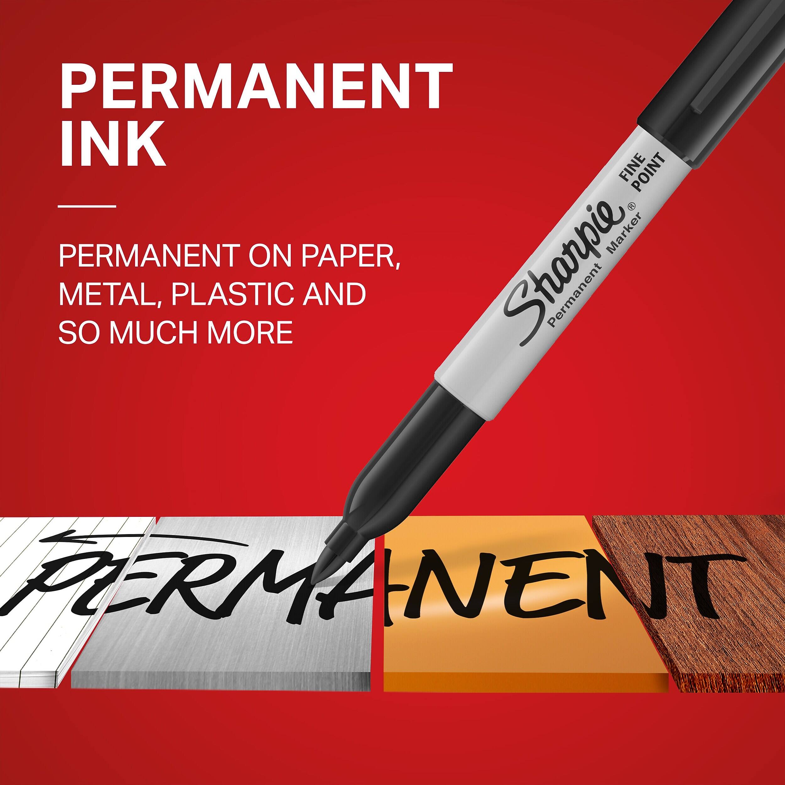 PERMANENT INK

PERMANENT ON PAPER, METAL, PLASTIC AND SO MUCH MORE

Sharpie Permanent Marker
FINE POINT