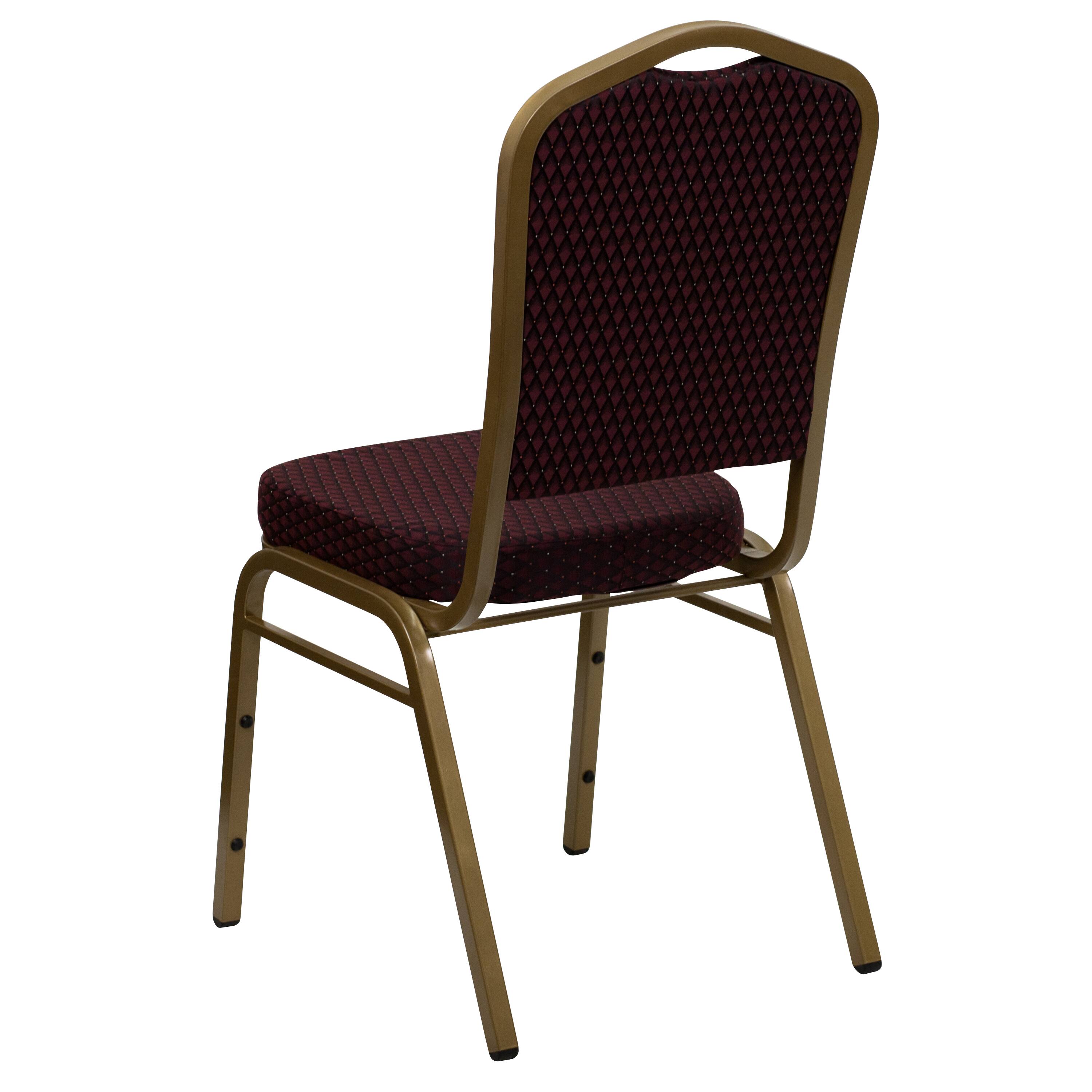 Alamont Home HERCULES Series Crown Back Stacking Banquet Chair Burgundy ...