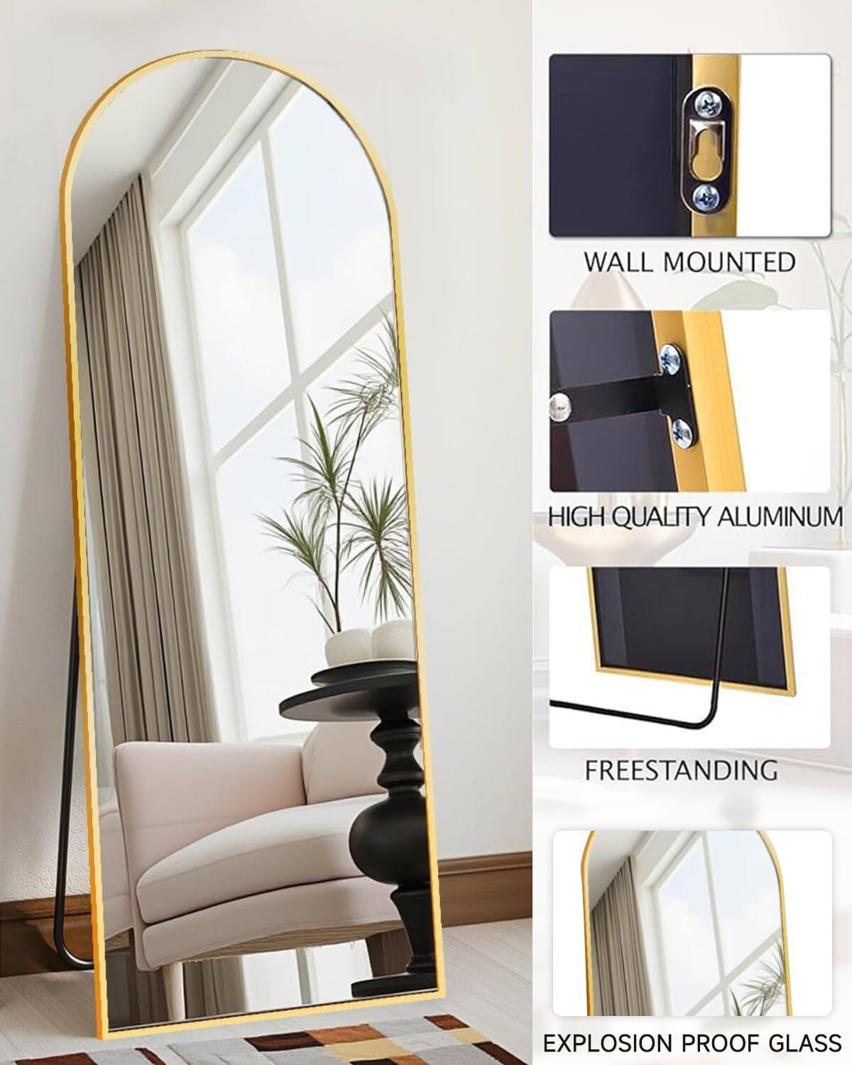 WALL MOUNTED  
HIGH QUALITY ALUMINUM  
FREESTANDING  
EXPLOSION PROOF GLASS