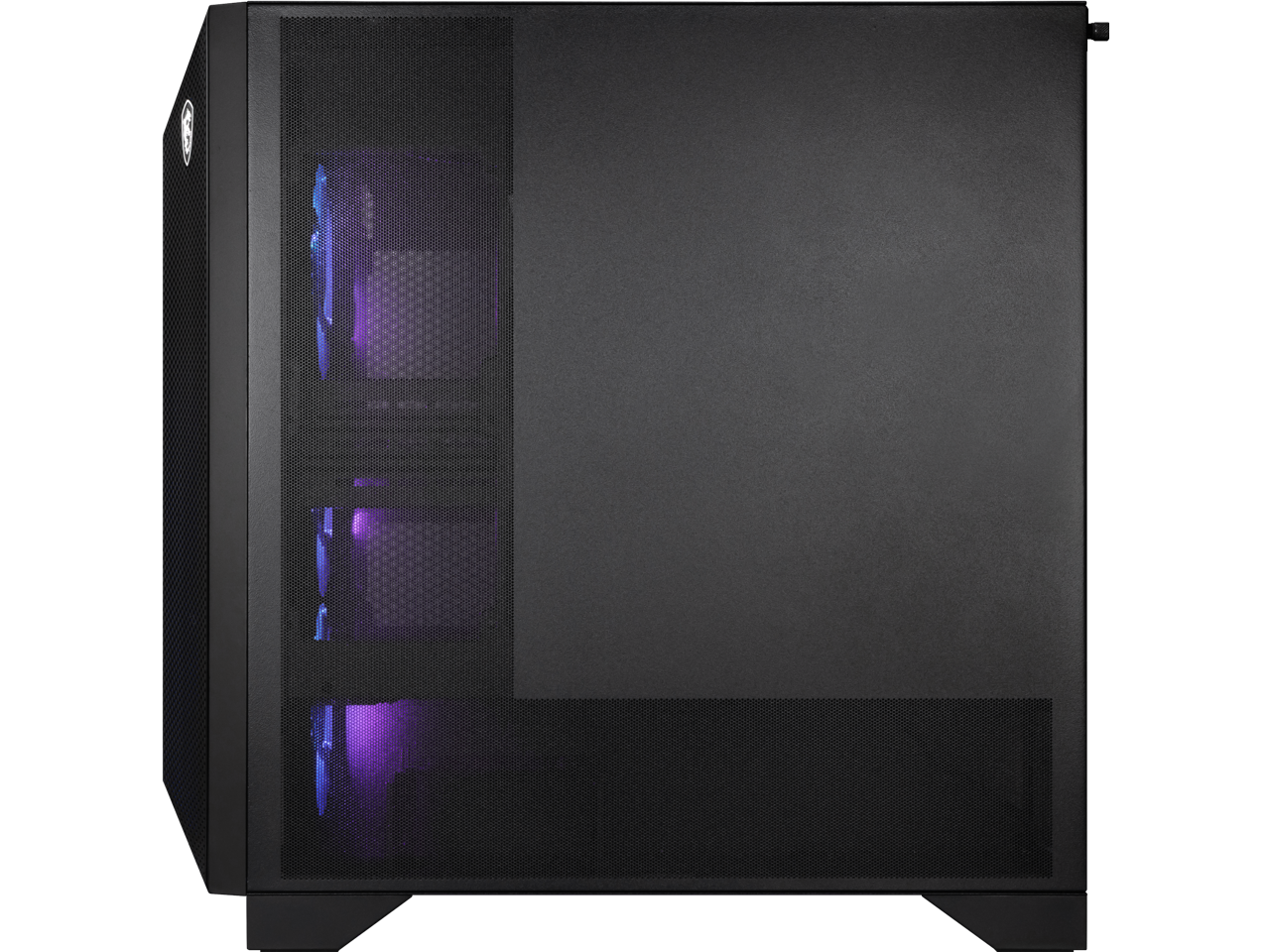 Alt View 6. MSI - MSI MPG GUNGNIR 211R AIRFLOW PZ, Mid-Tower Gaming Case, ATX/E-ATX, 4x120mm ARGB Fans, Tempered Glass, Black - Black.