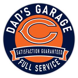 Fan Creations - Chicago Bears 16" Dad's Garage Wood Sign - Multicolor