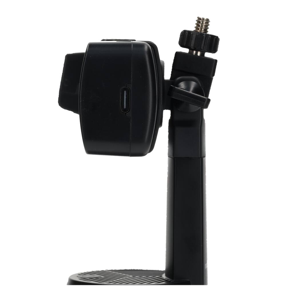 Left. RadioShack - RadioShack AI Selfie Stick (2605173): Face tracking, 360° rotation, RGB/warm-cool light, wireless remote, rechargeable.