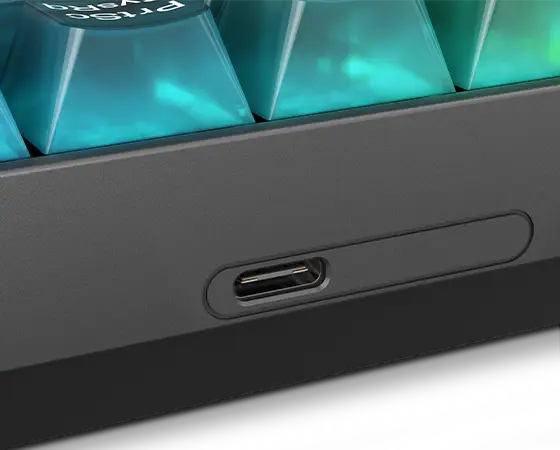 Alt View 7. Lenovo - Lenovo Legion K510 Mini Pro Gaming Keyboard - Cable Connectivity - Compact - USB 2.0 Type A Interface - RGB LED - 83 - Black.