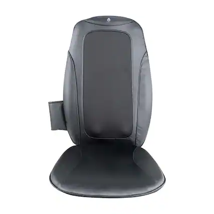Front. Pursonic - Shiatsu Chair Massager with Vibration – Ultimate Relaxation - Black.