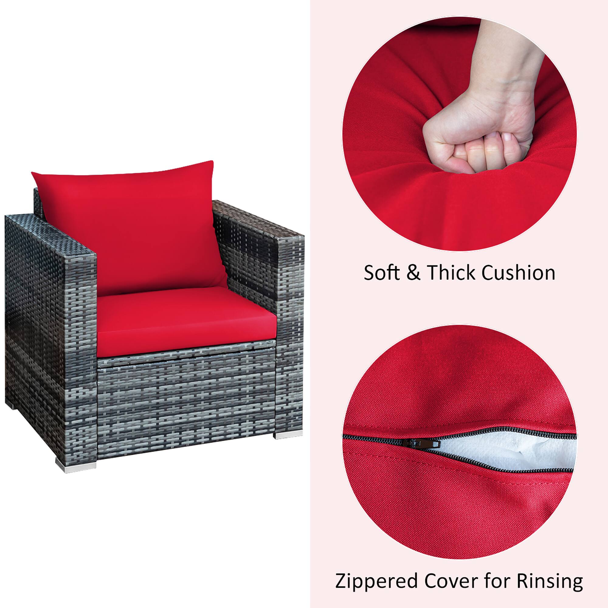 Soft & Thick Cushion Zippered Cover for Rinsing