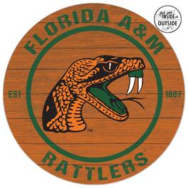 Jardine - Florida A&M Rattlers 20'' x 20'' Indoor/Outdoor Circle Sign - Green