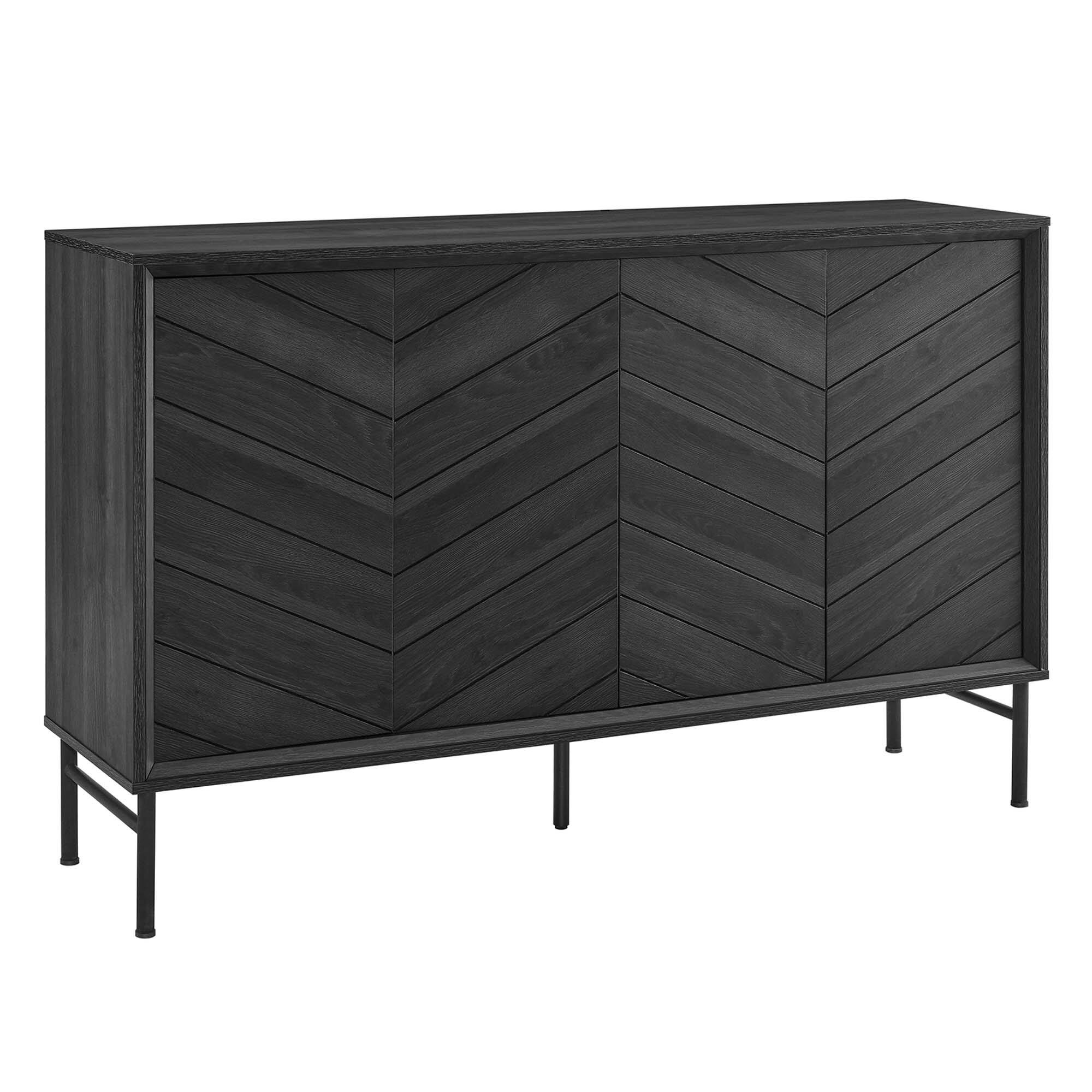 Angle. Modway - Harper Chevron Sideboard by Modway - Black.