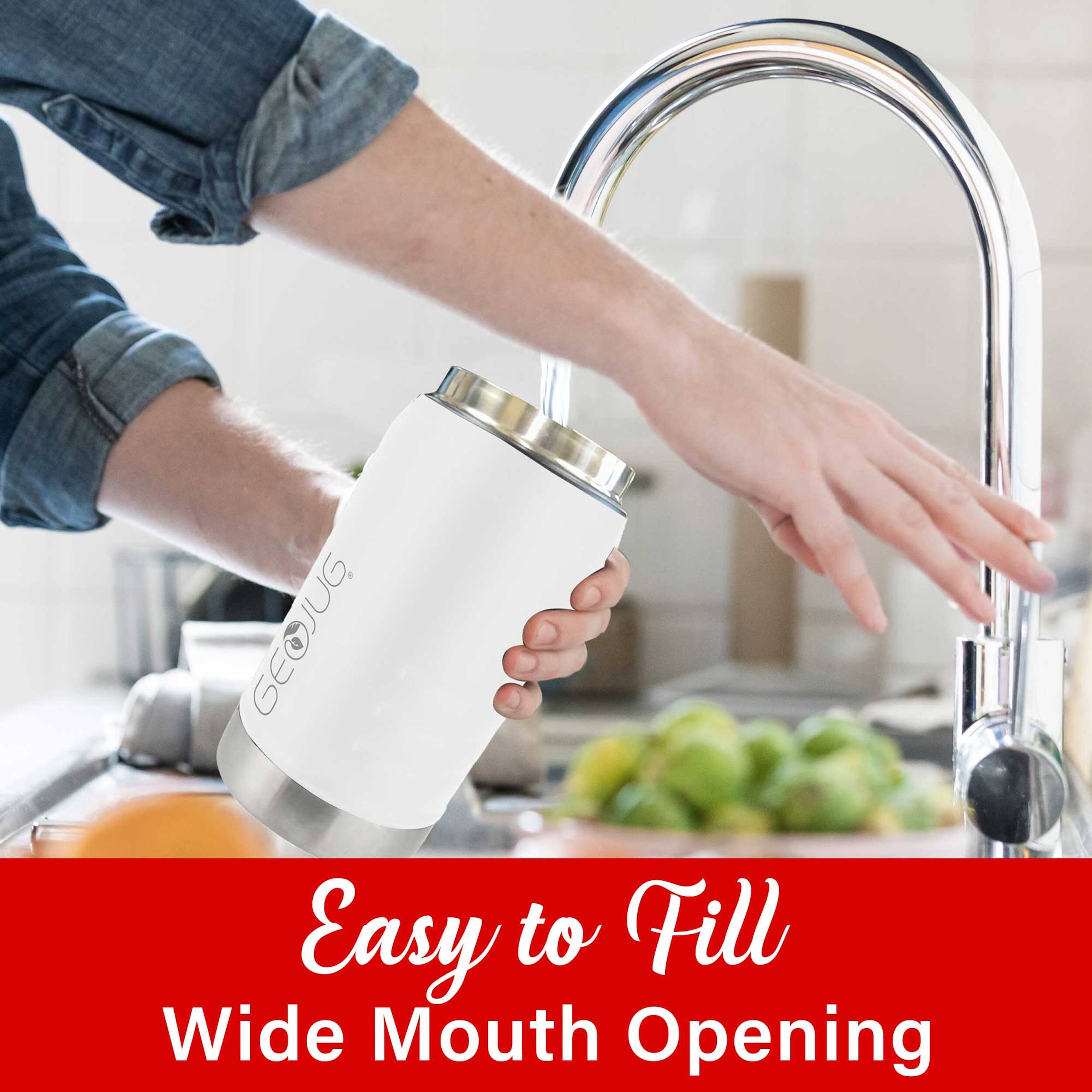 Easy to Fill Wide Mouth Opening
