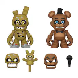 Funko - Five Nights At Freddy's Snap Figure Set | Freddy & Springtrap - Brown