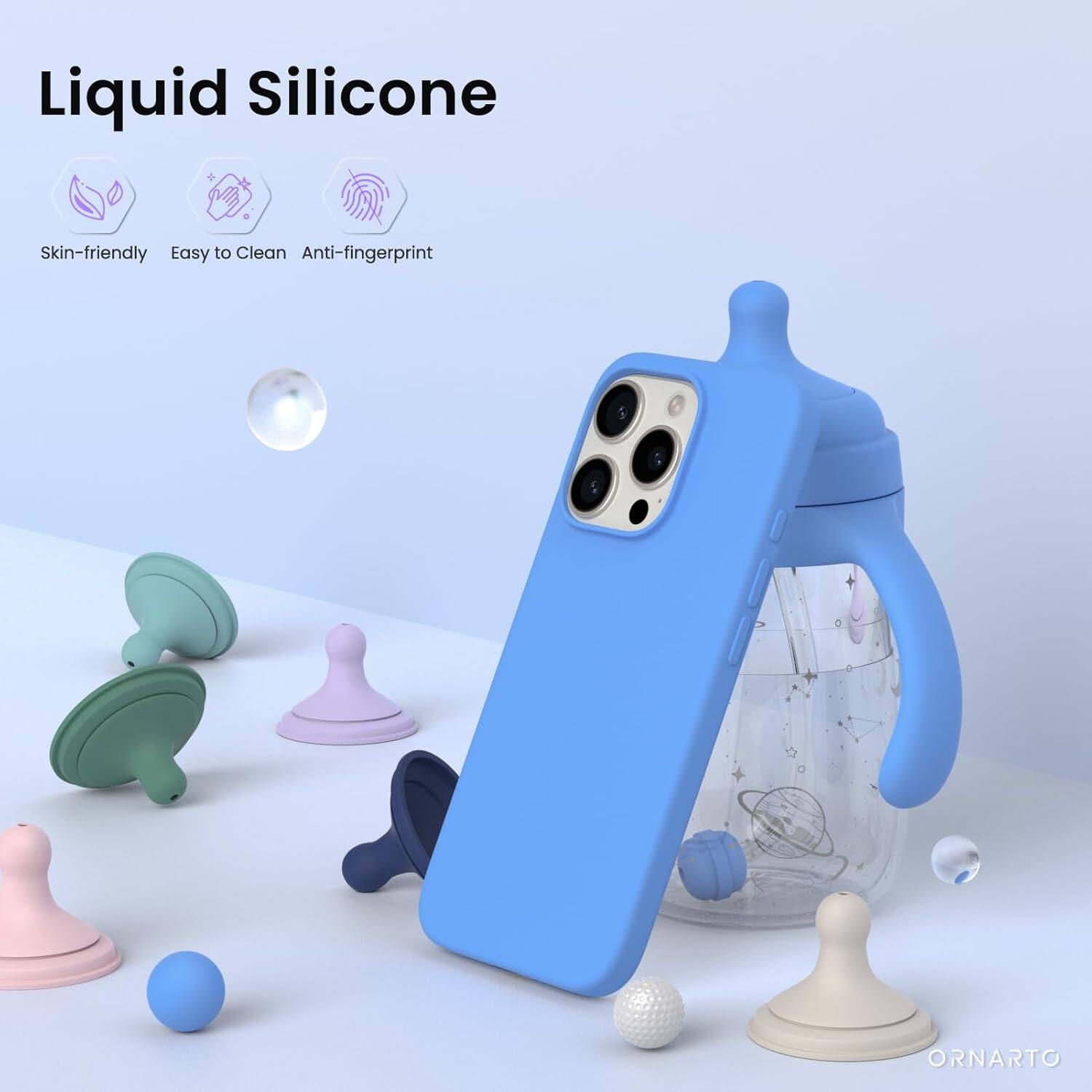 Liquid Silicone Skin-friendly Easy to Clean Anti-fingerprint ORNARTO