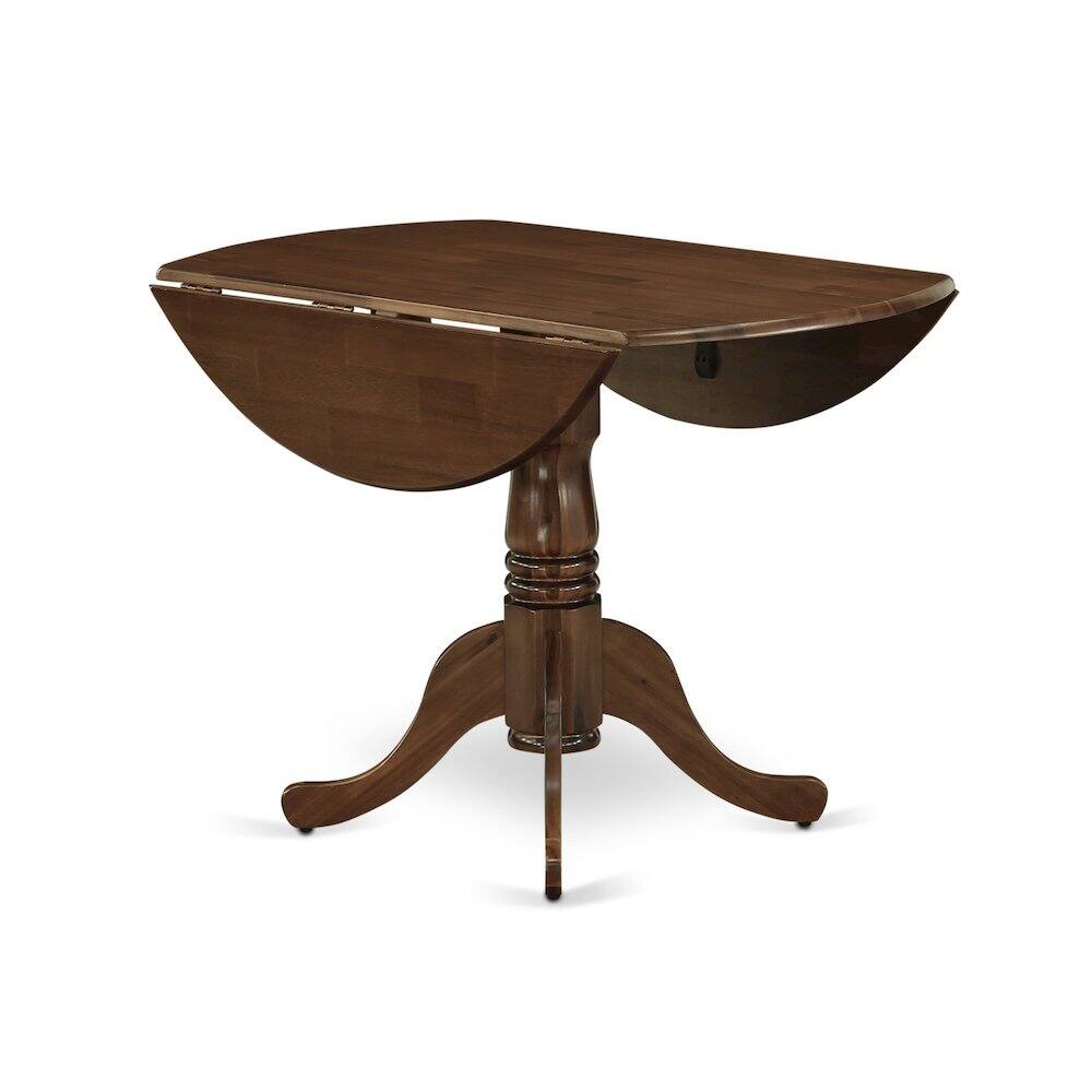 Left. East West Furniture - 5 Piece Dining Room Furniture Set - Antique Walnut.
