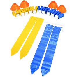 SKLZ - 10-Man Flag Football Set - Blue/Yellow
