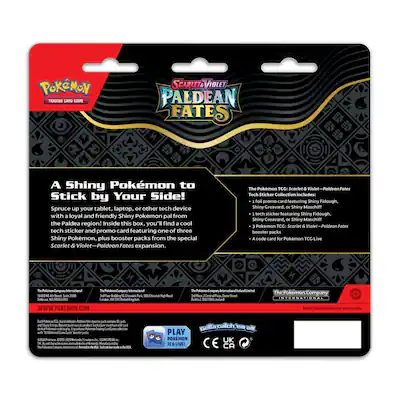 Pokemon Trading Card Games Sv4.5 Paldean Fates Tech Sticker Collection Fidough Pokemon Trading Card Games Sv4.5 Paldean Fates Tech Sticker Collection Fidough