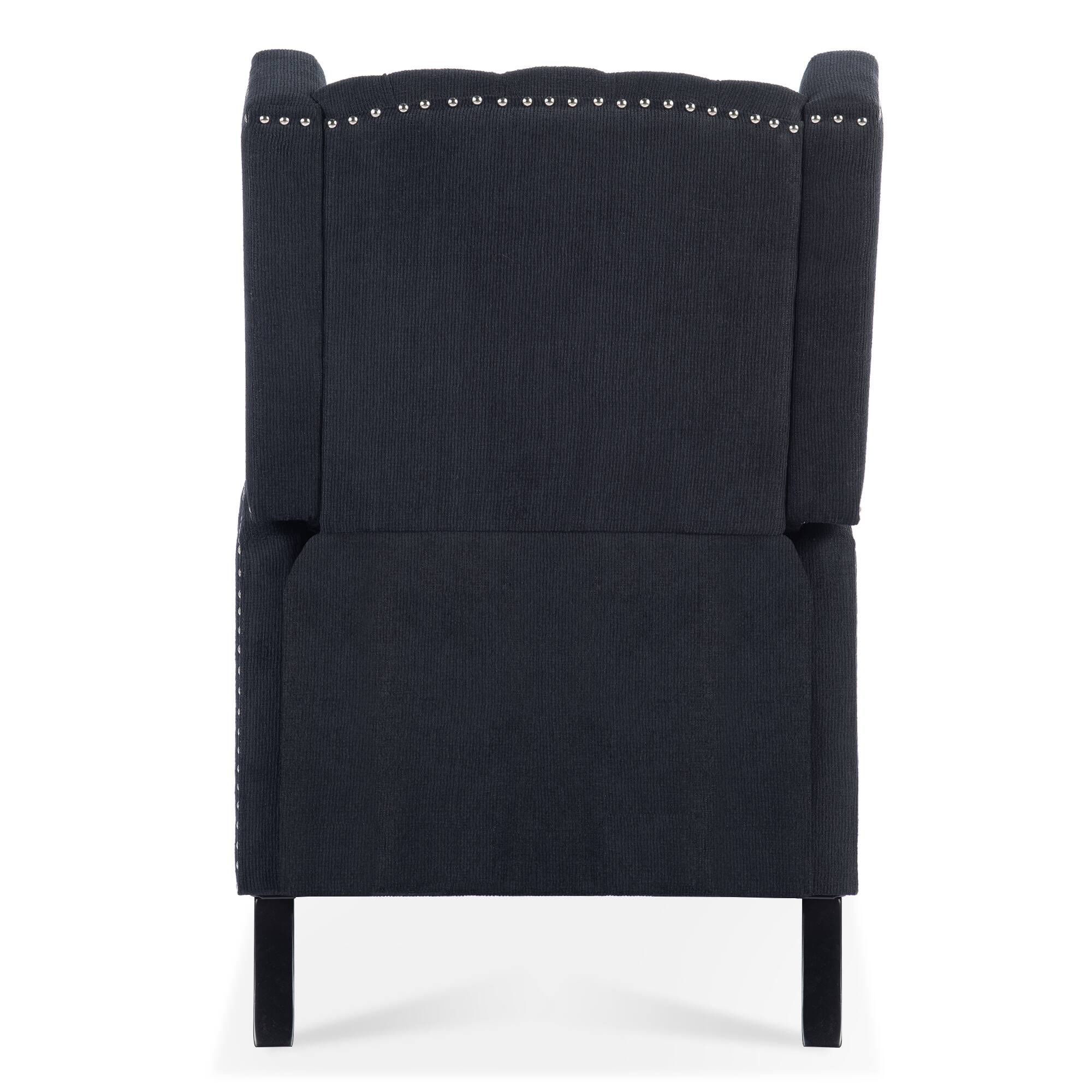 Alt View 5. APRILSOUL - Wide Manual Wing Chair Recliner - Black.