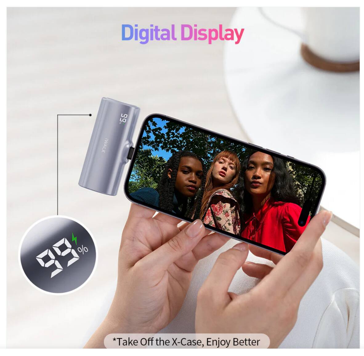 Digital Display

*Take Off the X-Case, Enjoy Better