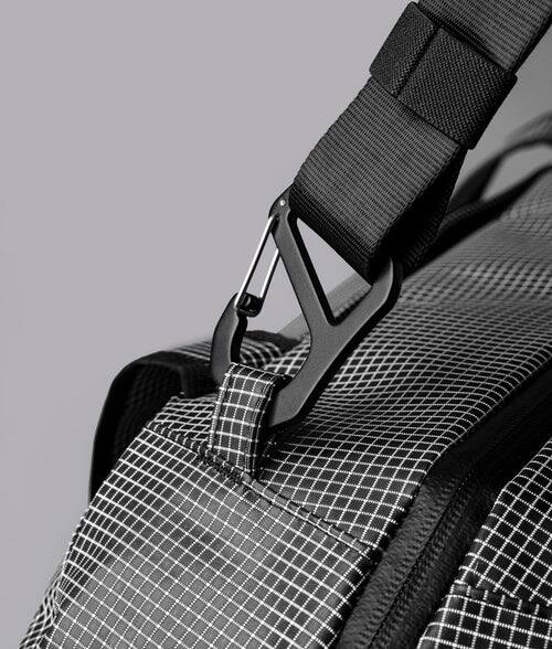 Alt View 9. ALPAKA - 35L Lightweight Duffel Bag for Gym, Weekend Trips & Carry-On Travel, Momentum Duffel, Weather-Resistant - Axodyne hybrid Grey.
