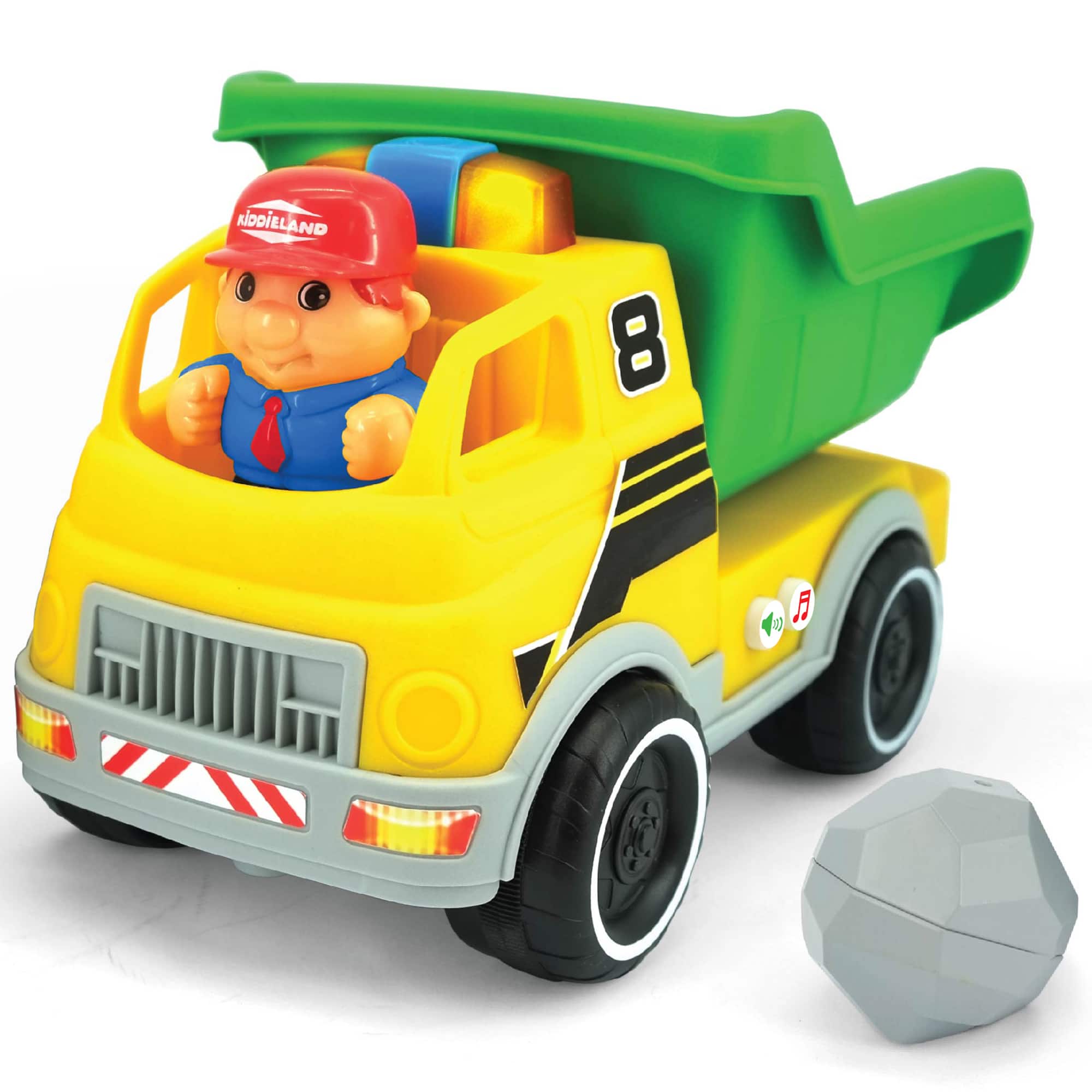 Front. Kiddieland - Kiddieland: Light & Sound - Dump Truck, Play Vehicles, Kids & Toddlers Ages 1+.