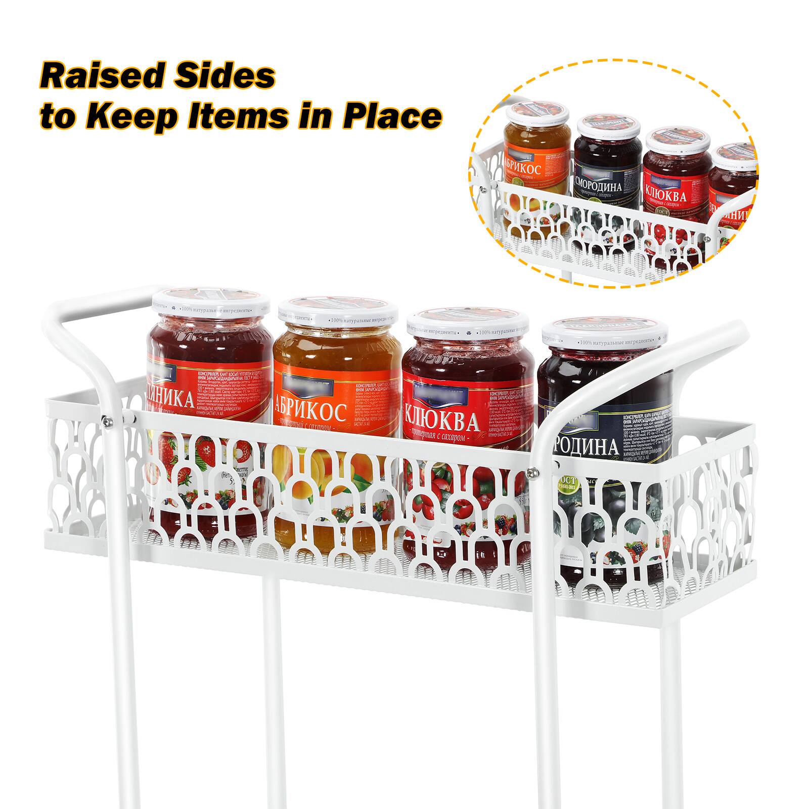 Raised Sides to Keep Items in Place