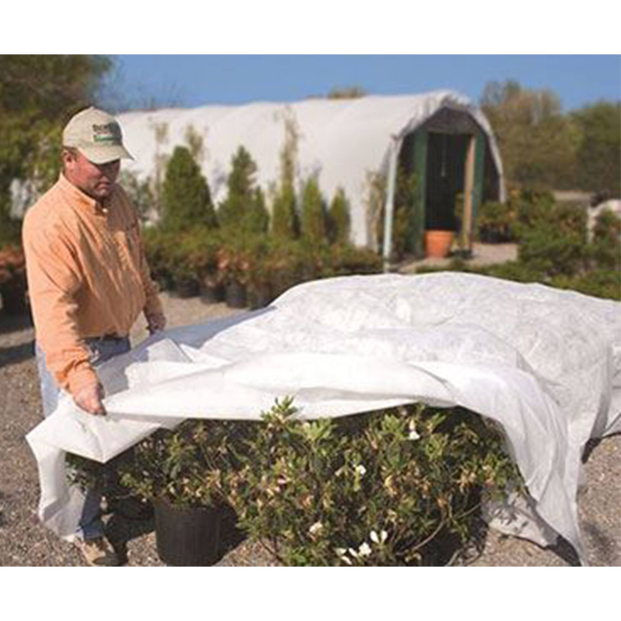 Alt View 1. DeWitt - DeWitt Ultimate650 6’ x 50’ Plant Cover Freeze Protection Cloth Frost Blanket - Brown.