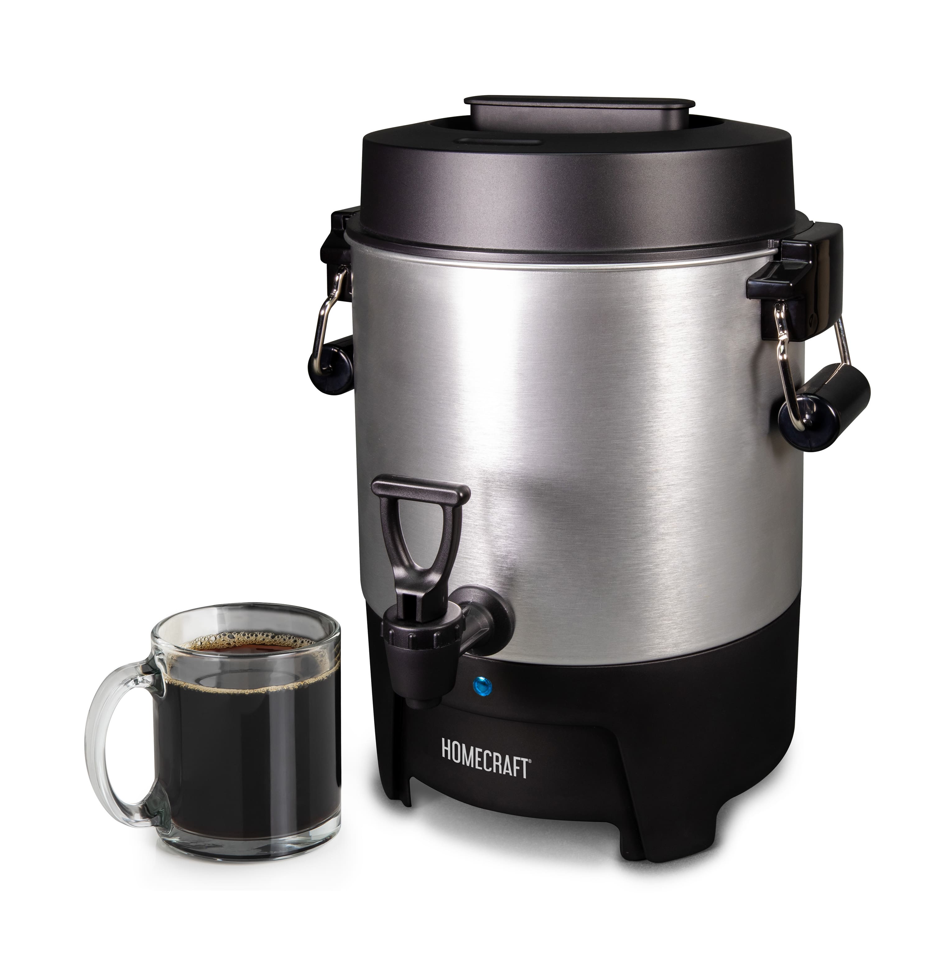 HomeCraft - Aluminum 45-Cup Coffee Urn - Stainless Steel