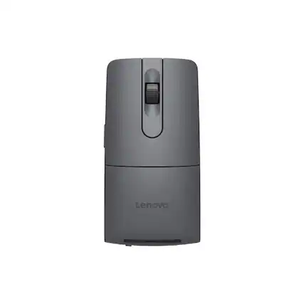 Front. Lenovo - ThinkPad Bluetooth Presenter Mouse (Aura Edition) - Thunder Gray.
