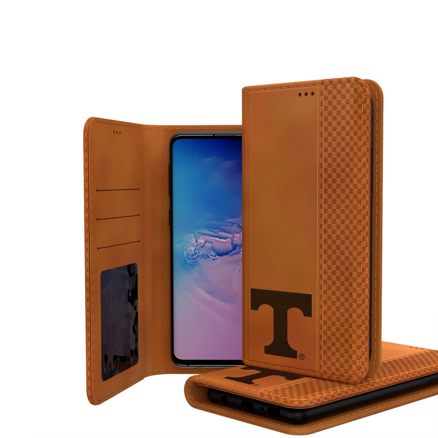 Alt View 1. Keyscaper - Tennessee Volunteers Galaxy Burn Design Folio Case - S23 - Multicolor.