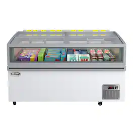 Koolmore - 59 in. 20 cu. ft. Commercial Auto Defrost Convertible Island Freezer/Refrigerator (KM-ISCF-59AF) - White