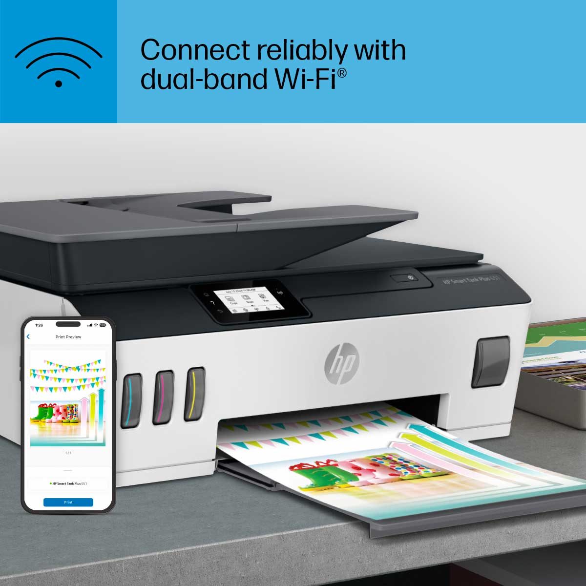 Connect reliably with dual-band Wi-Fi®