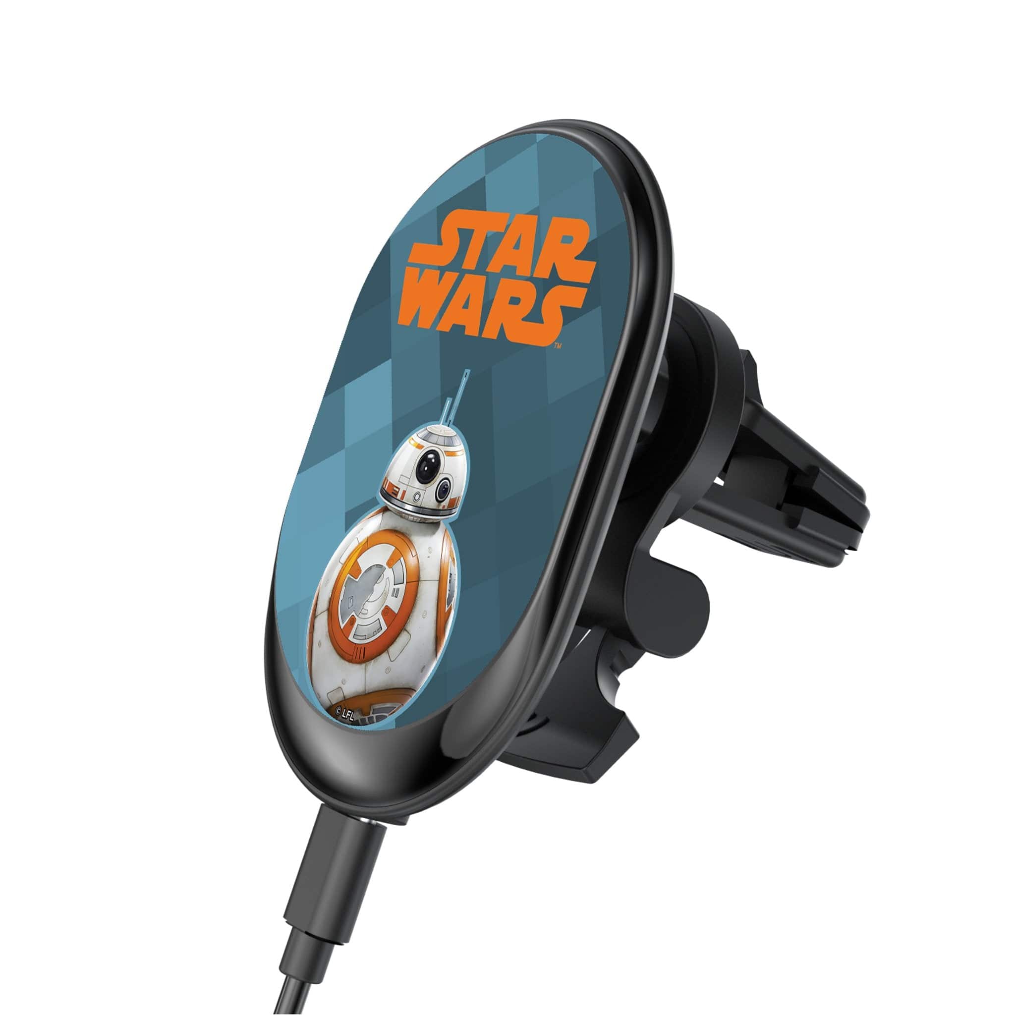 Keyscaper - Star Wars: The Force Awakens Color Block Wireless Mag Car Charger - BB-8
