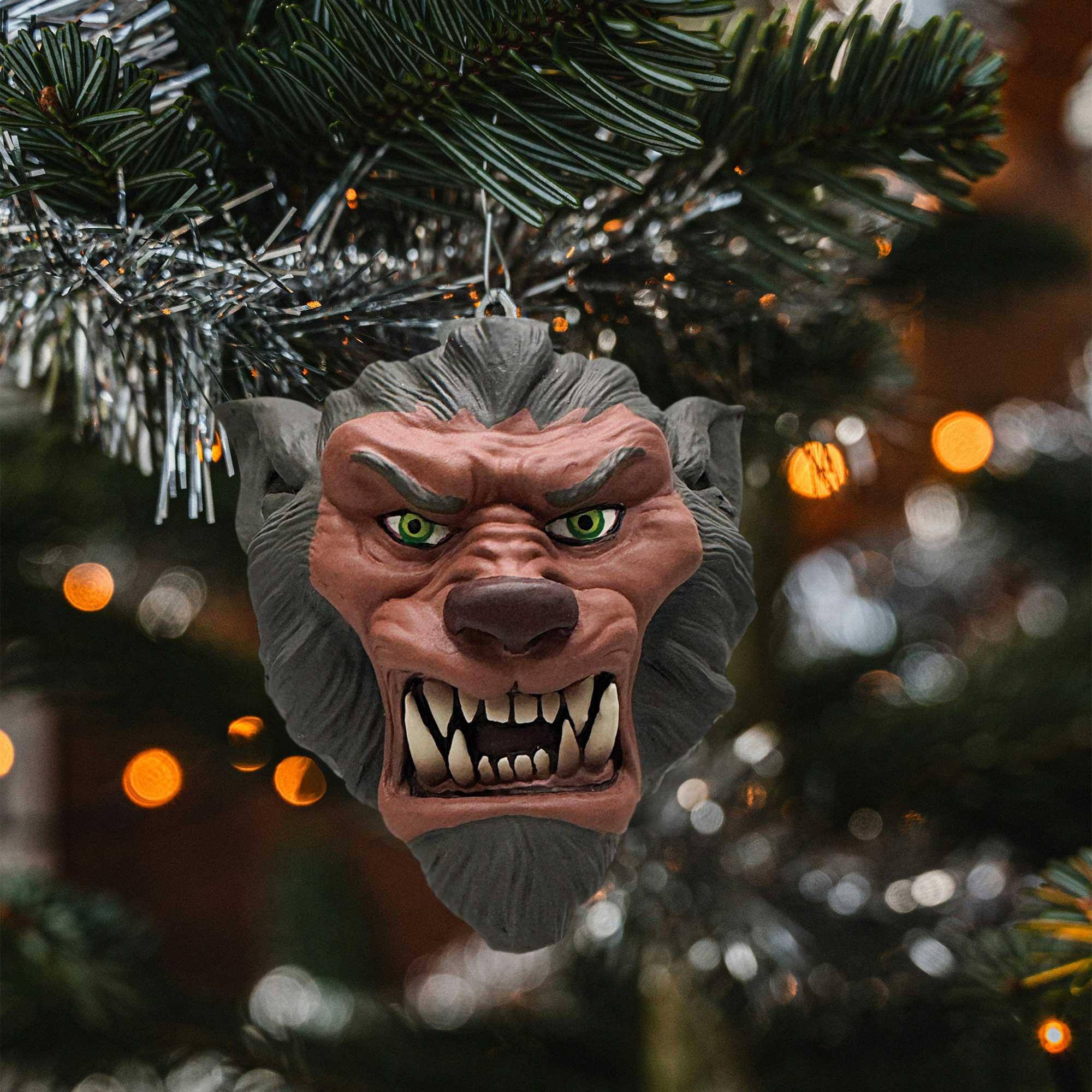 Alt View 1. Gorenaments - Len Simon's Gorenaments 3.5 Inch Horror Ornament Series 1 | Wolfie - Brown.