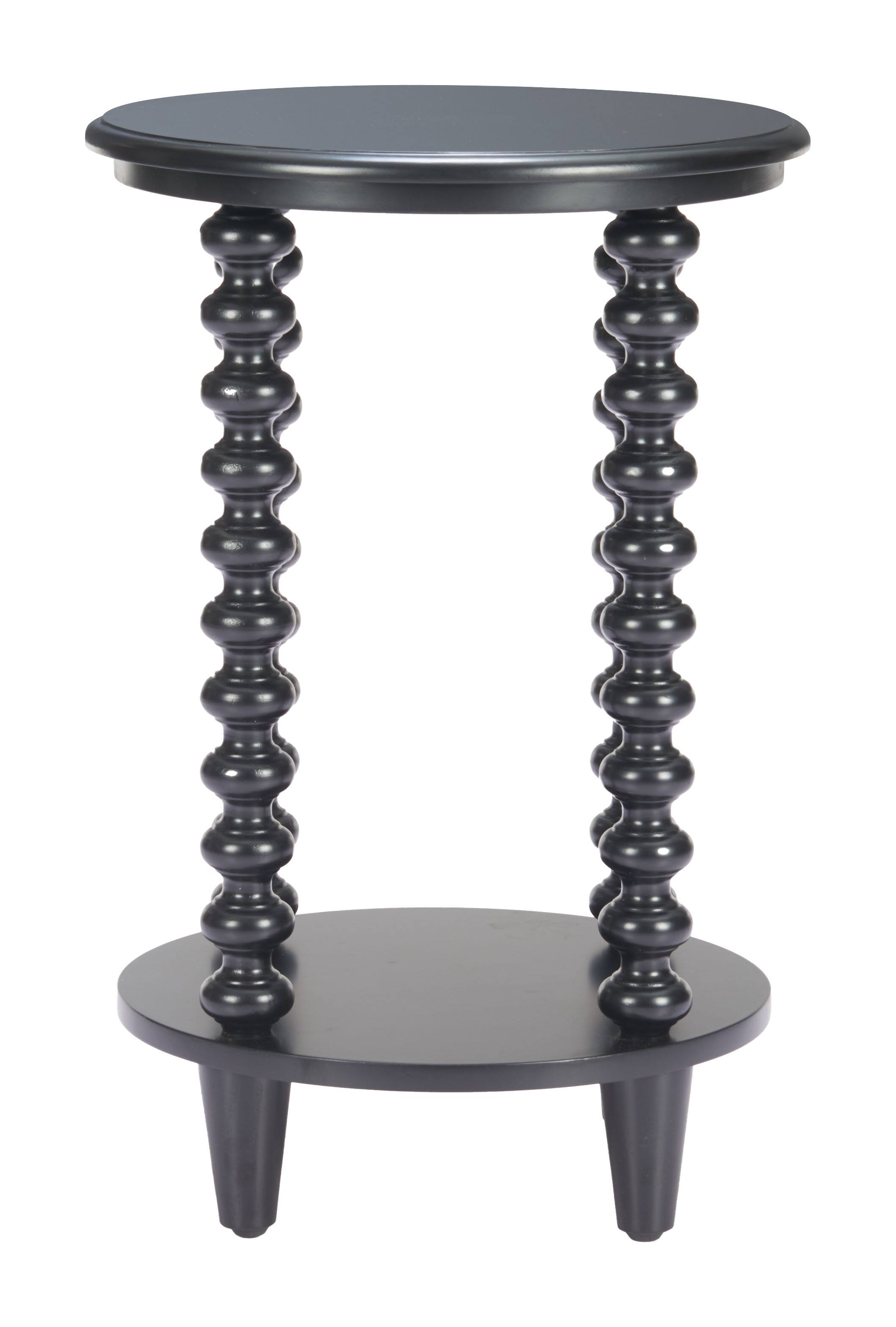 Alt View 1. Hivvago - Gocce Side Table Black - Black.