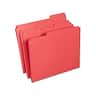 Staples - Reinforced File Folders, 1/3-Cut Tab, Letter Size, 100/Box (ST508978-CC) - Red