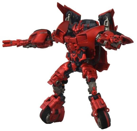 Alt View 6. Transformers - MPMN-02 Sideswipe G1 Red Version | Transformers Masterpiece Movie Series.