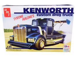 Skill 3 Model Kit Tyrone Malone's Kenworth Custom Drag Truck 1/25 Scale Model by AMT - Blue