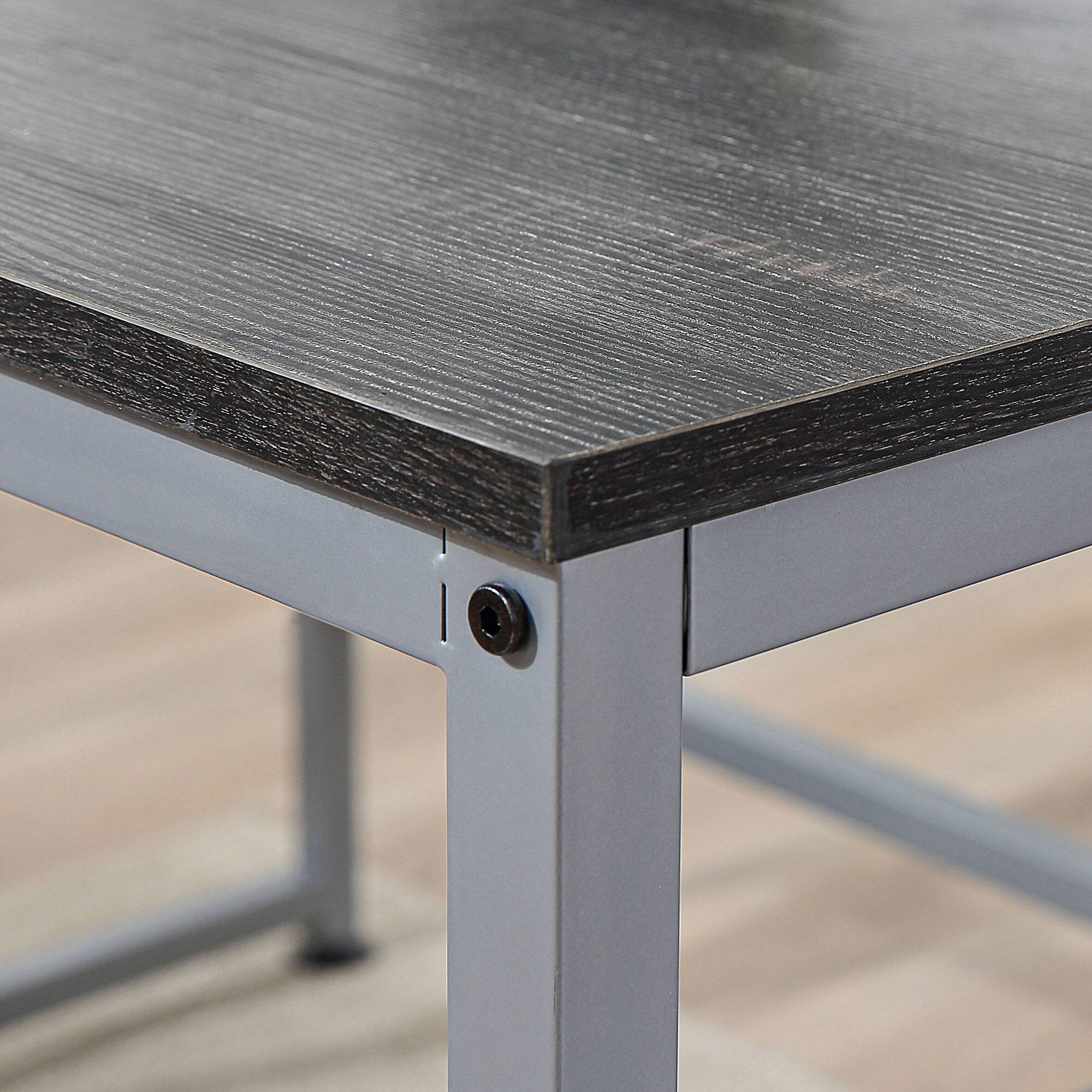 Alt View 8. Glintex - 83" Two Person Computer Desk，2 Storage Shelves, Double Desk Workstation， Book Shelf, Long Desk Table for Home Office - Black.