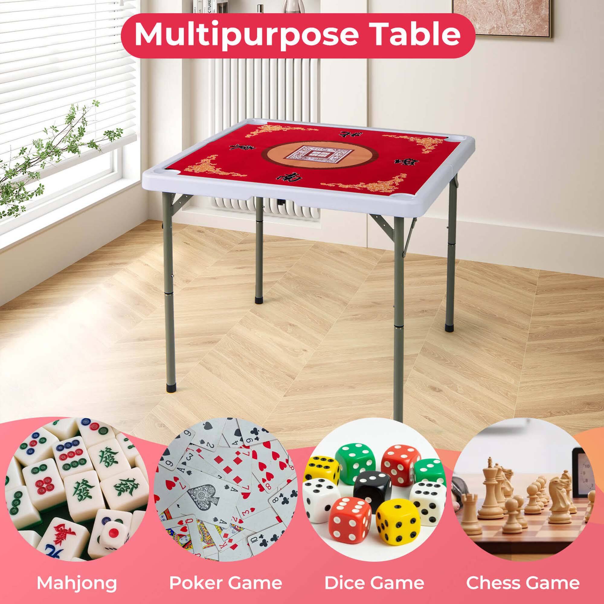 Multipurpose Table

Mahjong  
Poker Game  
Dice Game  
Chess Game