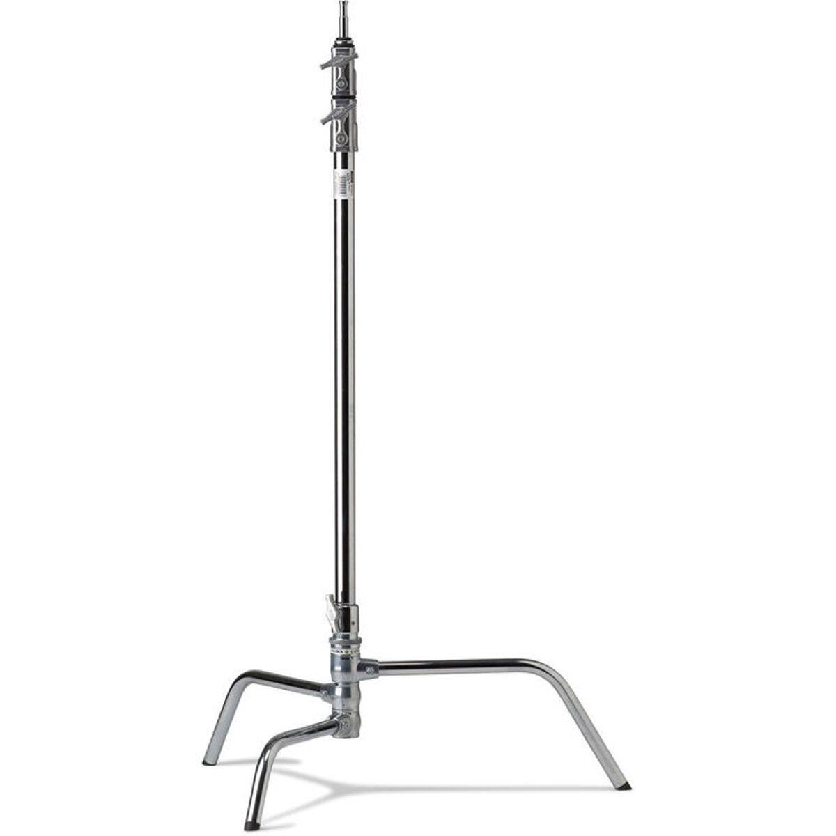 Front. Kupo - Kupo 40" Master Raiser C-Stand with Turtle Base, 117" Maximum Extension, 22lbs Load Capacity, Silver.