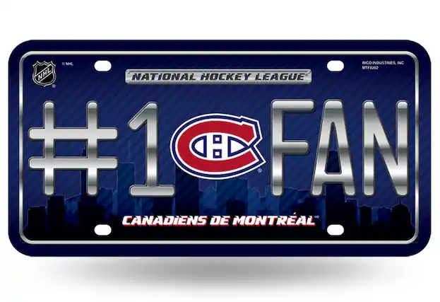 NHL RICO INDUSTRIES INC MTF8202
NATIONAL HOCKEY LEAGUE
#1 FAN
CANADIENS DE MONTREAL