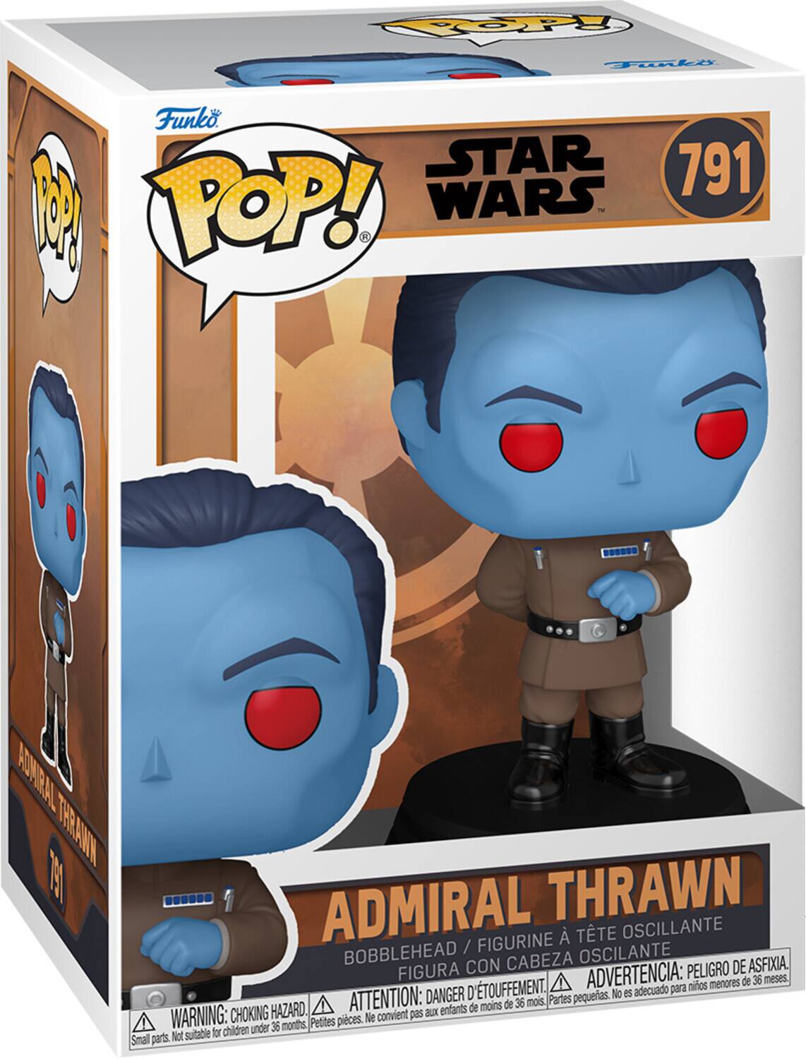 **TOP Tii Funko POP! STAR WARS 791**

**ADMIRAL THRAWN**

**BOBBLEHEAD / FIGURINE À TÊTE OSCILLANTE**

**WARNING: CHOKING HAZARD.**  
**ATTENTION: DANGER D'ÉTOUFFEMENT.**  
**ADVERTENCIA: PELIGRO DE ASFIXIA.**  
**ADVERTENCIA: No es adecuado para niños menores de 36 meses.**  
**WARNING: CHOKING HAZARD.**  
**ATTENTION: DANGER D'ÉTOUFFEMENT.**  
**ADVERTENCIA: PELIGRO DE ASFIXIA.**  
**ADVERTENCIA: No es adecuado para niños menores de 36 meses.**  
**WARNING: CHOKING HAZARD.**  
**ATTENTION: DANGER D'ÉTOUFFEMENT.**  
**ADVERTENCIA: PELIGRO DE ASFIXIA.**  
**ADVERTENCIA: No es adecuado para niños menores de 36 meses.**  
**WARNING: CHOKING HAZARD.**  
**ATT